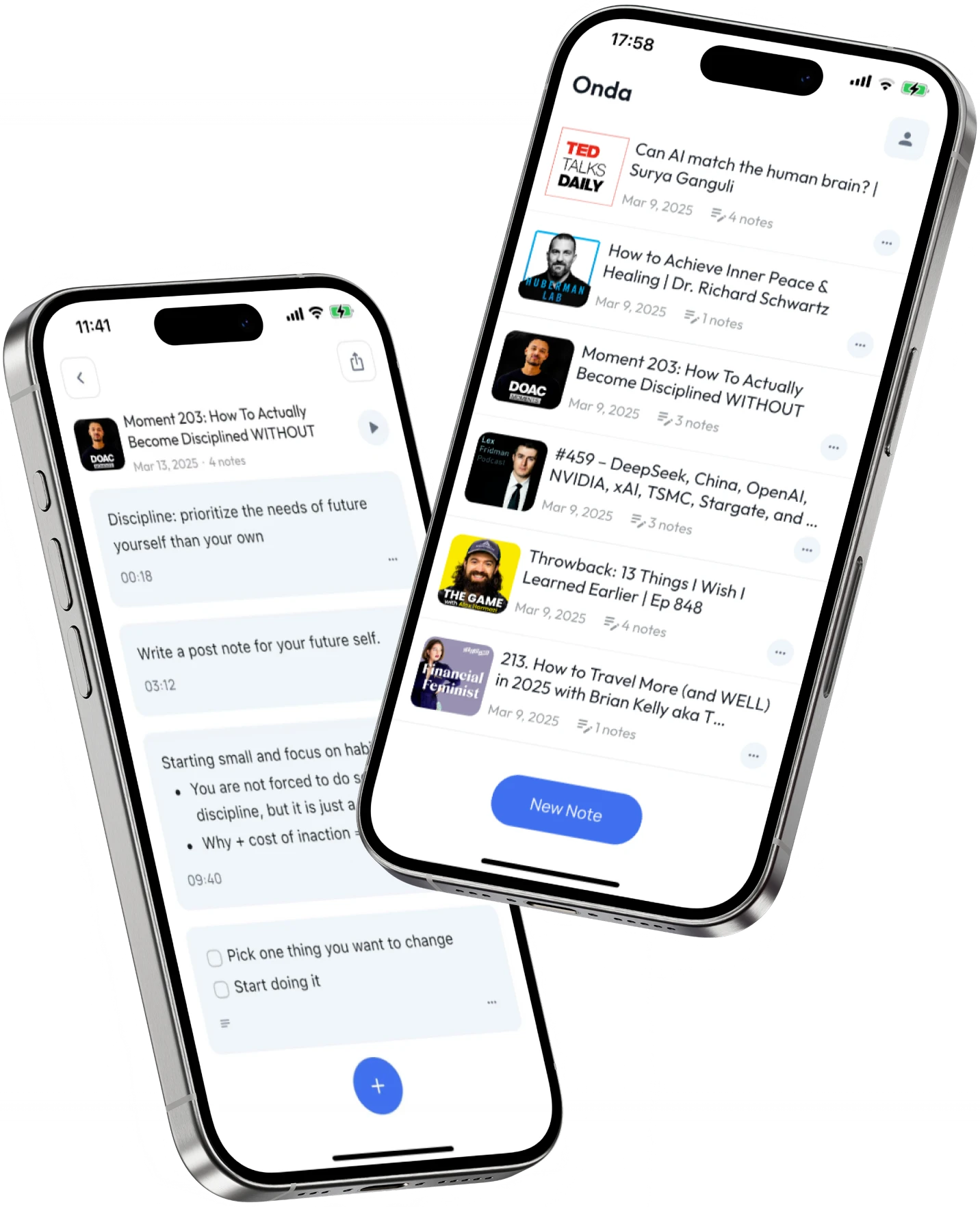Onda App - AI Podcast Note Taker